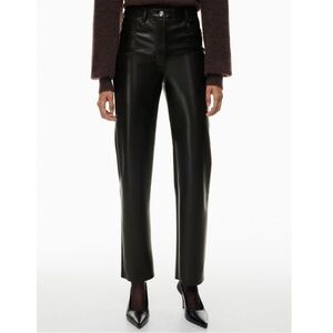 ARITZIA Wilfred Melina Vegan Leather Pants Black  Size 4